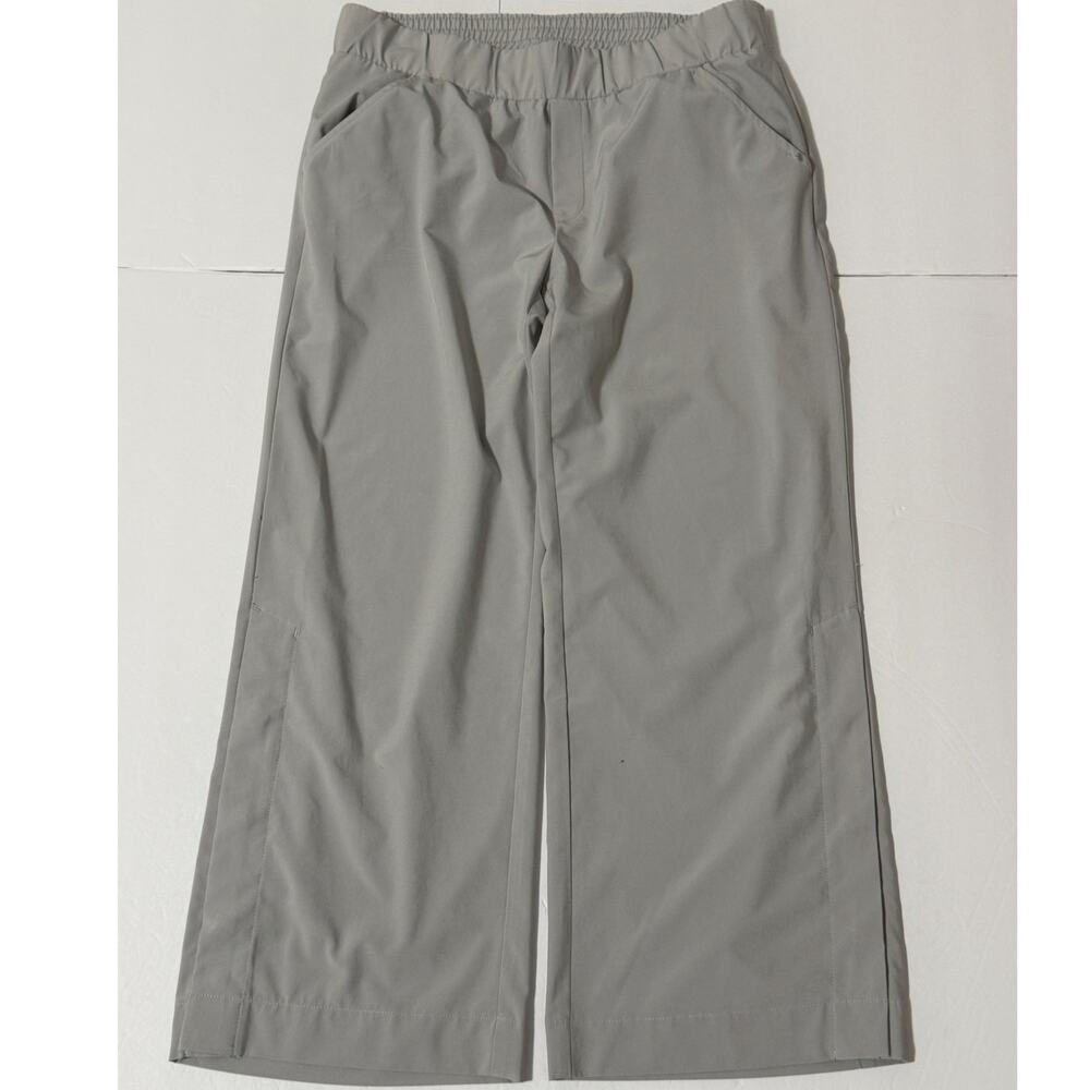 J. Jill Fit Pull-On Wide Leg Lightweight Pants, Gray, Size S